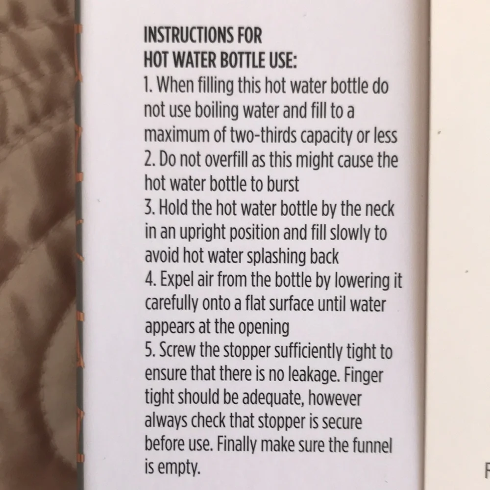 TheraWell CozyQueen Soft Furry Hot Water Bottle NIB